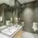 white ceramic sink with stainless steel faucet